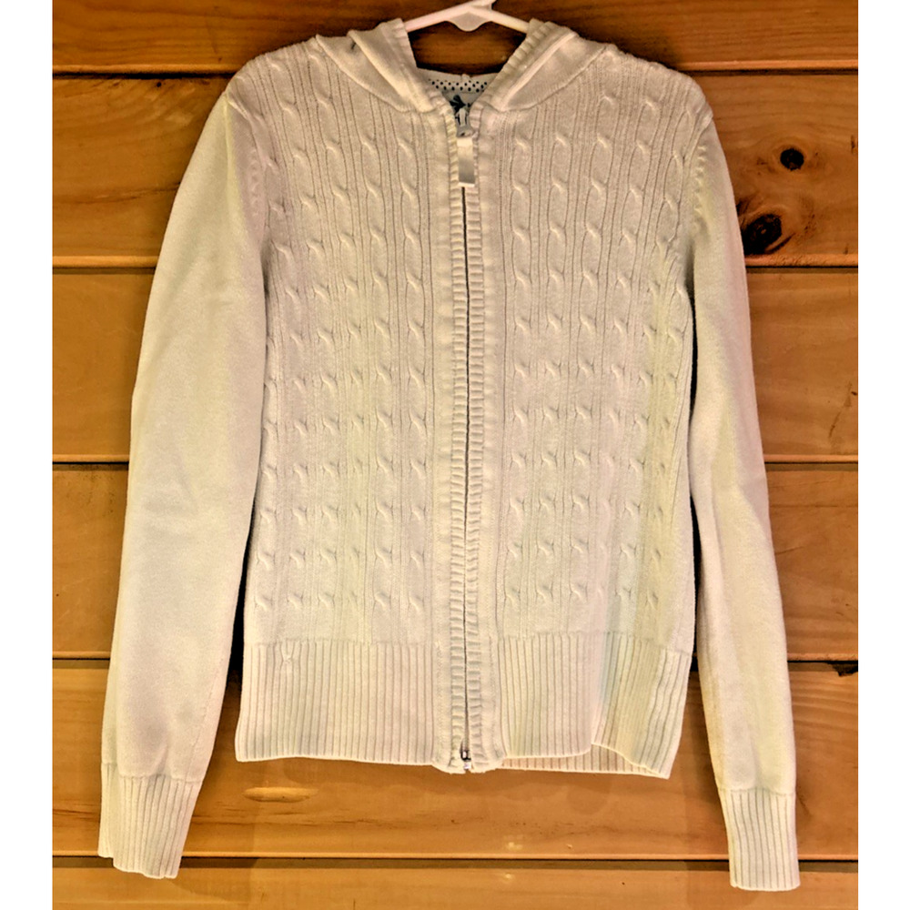 Old Navy Zip Up Cardigan with Hood Girl Size Medium